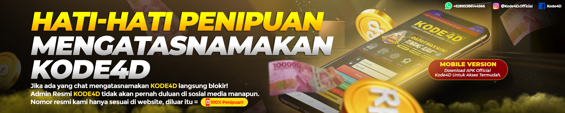 hati-hati penipuan mengatasnamakan KODE4D